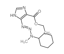 ethyl 5-[(cyclohexyl-methyl-amino)hydrazinylidene]imidazole-4-carboxylate structure