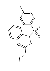 Ethyl-N-[α-(p-toluolsulfonyl)-benzyl]-carbamat Structure
