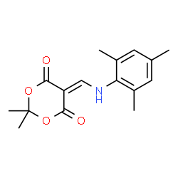 5-((mesitylamino)methylene)-2,2-dimethyl-1,3-dioxane-4,6-dione结构式