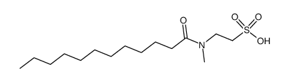 N-lauroyl-N-methyltaurine structure
