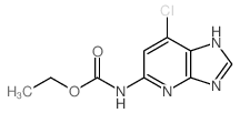 ethyl N-(2-chloro-5,7,9-triazabicyclo[4.3.0]nona-2,4,6,8-tetraen-4-yl)carbamate Structure
