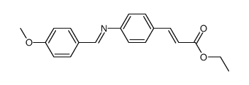 (Methoxybenzylidenamino-4')-4-cinnamat-ethylester结构式