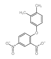 1-(3,4-dimethylphenoxy)-2,4-dinitro-benzene结构式