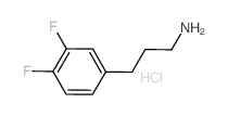 3-(3,4-Difluorophenyl)propan-1-amine hydrochloride Structure