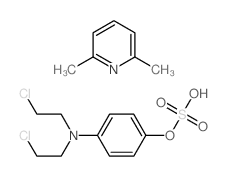 1-[bis(2-chloroethyl)amino]-4-sulfooxy-benzene; 2,6-dimethylpyridine picture