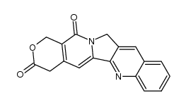 1,12-dihydro-4H-pyrano[3',4':6,7]indolizino[1,2-b]quinoline-3,14-dione结构式