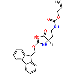 Fmoc-D-Dab(alloc)-OH structure