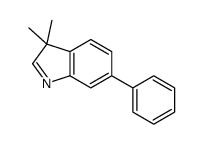 3,3-dimethyl-6-phenylindole结构式