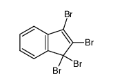 1,1,2,3-tetrabromo-1H-indene结构式