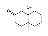 8a-hydroxy-4a-methyl-octahydronaphthalen-2-one结构式