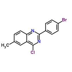 2-(4-Bromophenyl)-4-chloro-6-methylquinazoline structure