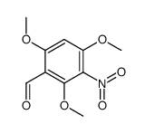 2,4,6-trimethoxy-3-nitrobenzaldehyde Structure