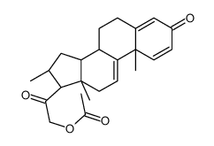 (16α)-21-(乙酰氧基)-16-甲基-d3-孕烷-1,4,9(11)-三烯-3,20-二酮结构式