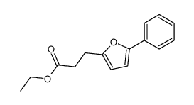 3-(5-phenyl-[2]furyl)-propionic acid ethyl ester Structure