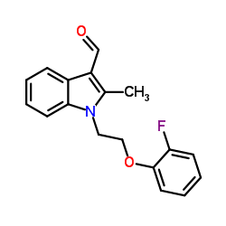1-[2-(2-Fluorophenoxy)ethyl]-2-methyl-1H-indole-3-carbaldehyde结构式