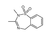 2,3-dimethyl-5H-1λ6,2,4-benzothiadiazepine 1,1-dioxide Structure