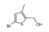 (5-bromo-3-methylthiophen-2-yl)methanol结构式