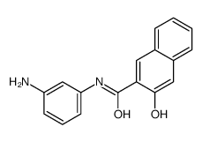 N-(3-aminophenyl)-3-hydroxynaphthalene-2-carboxamide结构式