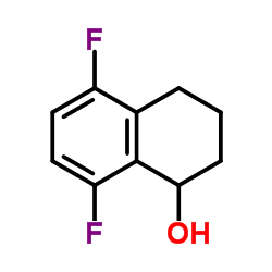 5,8-Difluoro-1,2,3,4-tetrahydro-1-naphthalenol结构式