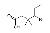 4-bromo-2,3,3-trimethylhex-4-enoic acid Structure