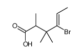 4-bromo-2,3,3-trimethylhex-4-enoic acid结构式