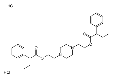 2-[4-[2-(2-phenylbutanoyloxy)ethyl]piperazin-1-yl]ethyl 2-phenylbutanoate,dihydrochloride结构式