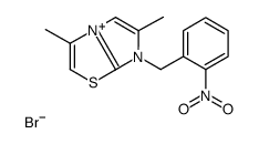 3,6-dimethyl-7-[(2-nitrophenyl)methyl]imidazo[2,1-b][1,3]thiazol-7-ium,bromide Structure