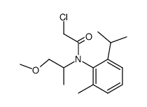 2-Chloro-N-(2-isopropyl-6-methyl-phenyl)-N-(2-methoxy-1-methyl-ethyl)-acetamide Structure