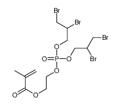 2-[bis(2,3-dibromopropoxy)phosphoryloxy]ethyl 2-methylprop-2-enoate结构式