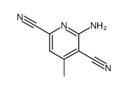 2,5-Pyridinedicarbonitrile,6-amino-4-methyl- Structure