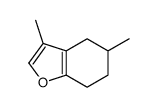 3,5-dimethyl-4,5,6,7-tetrahydro-1-benzofuran结构式