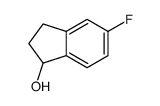 5-氟-2,3-二氢-1H-茚-1-醇结构式