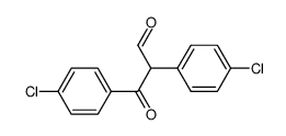 2,3-bis-(4-chloro-phenyl)-3-oxo-propionaldehyde Structure