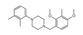 1-[(2,4-dimethoxy-3-methylphenyl)methyl]-4-(2,3-dimethylphenyl)piperazine结构式