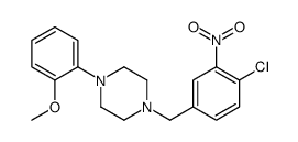 1-[(4-chloro-3-nitrophenyl)methyl]-4-(2-methoxyphenyl)piperazine Structure