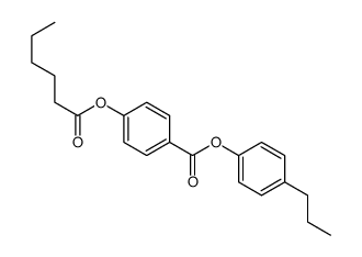 4-propylphenyl 4-[(1-oxohexyl)oxy]benzoate Structure