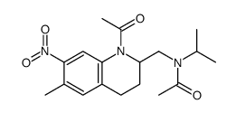 N-[(1-acetyl-1,2,3,4-tetrahydro-6-methyl-7-nitro-2-quinolyl)methyl]-N-isopropylacetamide picture