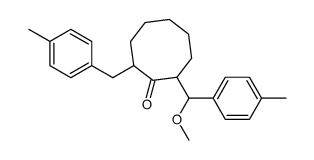 2-[methoxy-(4-methylphenyl)methyl]-8-[(4-methylphenyl)methyl]cyclooctan-1-one Structure