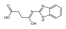 4-(1H-benzimidazol-2-ylamino)-4-oxobutanoic acid结构式