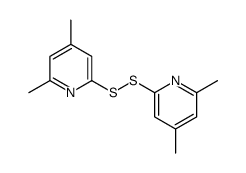 2-[(4,6-dimethylpyridin-2-yl)disulfanyl]-4,6-dimethylpyridine结构式