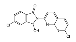 5-chloro-2-(7-chloro-1,8-naphthyridin-2-yl)-3-hydroxy-isoindolin-1-one结构式