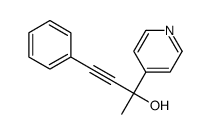4-phenyl-2-pyridin-4-ylbut-3-yn-2-ol结构式