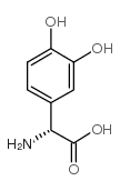 d-(3,4-dihydroxy) a-phenylglycine结构式
