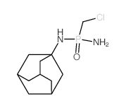 N-(amino-(chloromethyl)phosphoryl)adamantan-1-amine结构式