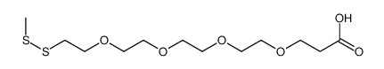 3-[2-[2-[2-[2-(methyldisulfanyl)ethoxy]ethoxy]ethoxy]ethoxy]propanoic acid Structure
