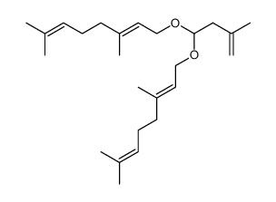 (E)-1-[1-((E)-3,7-Dimethyl-octa-2,6-dienyloxy)-3-methyl-but-3-enyloxy]-3,7-dimethyl-octa-2,6-diene Structure