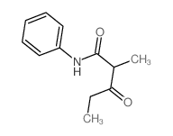 2-methyl-3-oxo-N-phenyl-pentanamide Structure