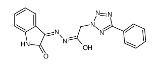 N'-(2-oxoindol-3-yl)-2-(5-phenyltetrazol-2-yl)acetohydrazide Structure