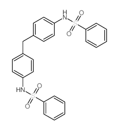 Benzenesulfonamide,N,N'-(methylenedi-4,1-phenylene)bis- (9CI) Structure