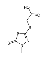 2-[(4-methyl-5-sulfanylidene-1,3,4-thiadiazol-2-yl)sulfanyl]acetic acid结构式